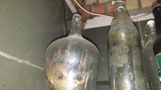 Botellas de cristal vintage