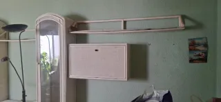 Librería de mimbre ,una limpieza se puede pintar