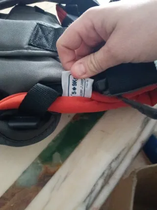 Portabebés Mochila Gris y Naranja