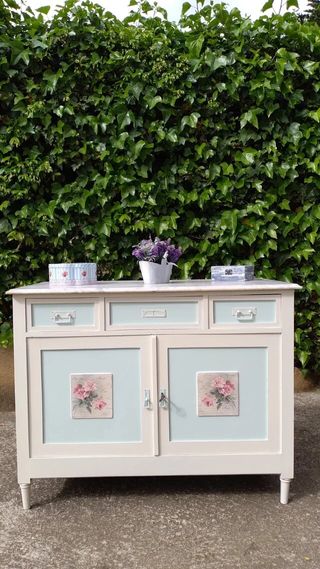 Mueble baño mármol  y madera