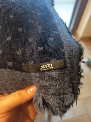 2 Sciarpe Uomo Nere/Grigie