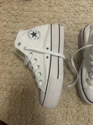 Converse Blancas Plataforma
