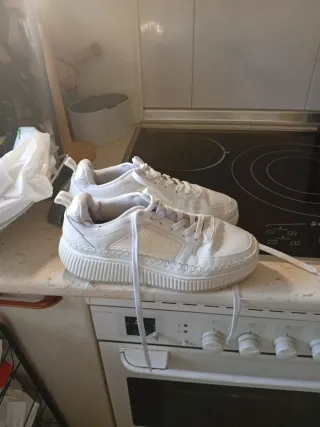 Zapatillas blancas mujer