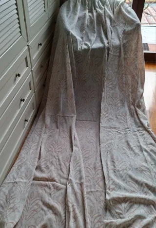 4 Tende Vintage Fantasia Tessuto