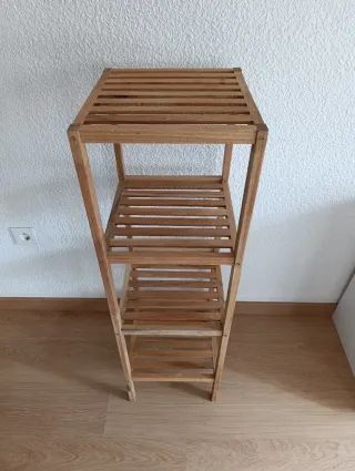 Estantería de madera de 4 baldas