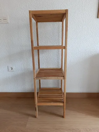 Estantería de madera de 4 baldas