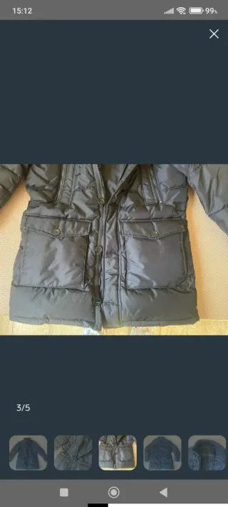 Abrigo Zara Hombre Talla M Negro