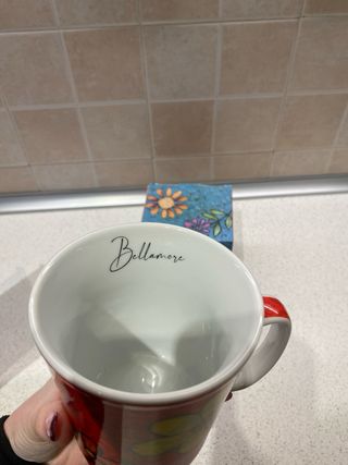 Set 2 Tazze Ceramica Floreale