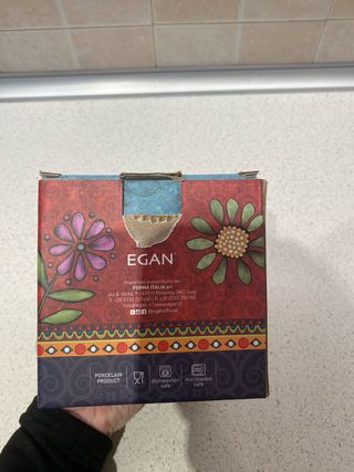 Set 2 Tazze Ceramica Floreale