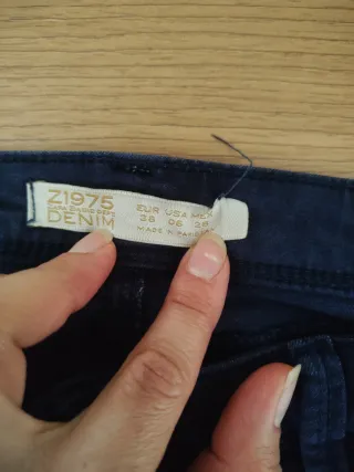 Pantalón vaquero elástico azul