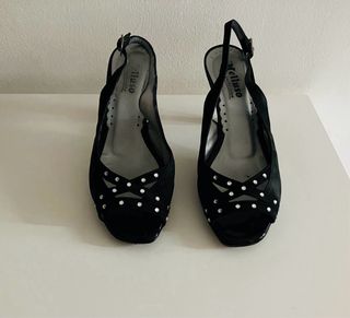 Scarpe Melluso Tg. 36 Nere con Strass
