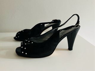 Scarpe Melluso Tg. 36 Nere con Strass