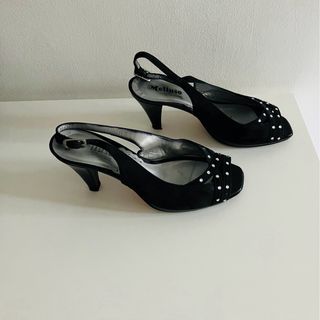 Scarpe Melluso Tg. 36 Nere con Strass