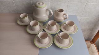 Juego 14 tazas café cerámica