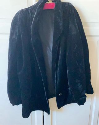 Chaqueta de terciopelo negro