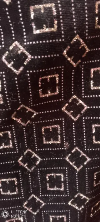 Blusa fiesta TRESOR negra con plata