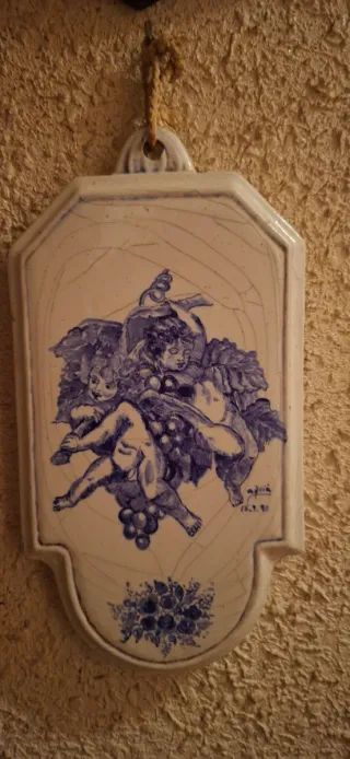 Cuadro antiguo de paisaje marino