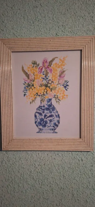 Cuadro antiguo de paisaje marino