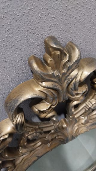 Espejo barroco dorado antiguo 58x84 cm