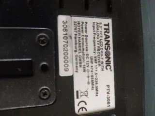 TV Portátil Transonic Negra