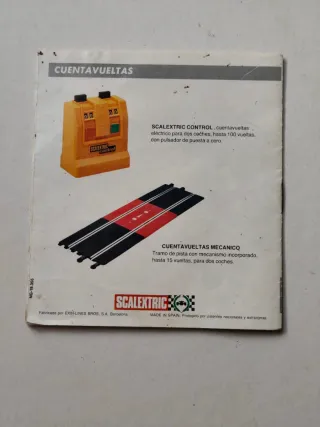 Instrucciones Scalextric Antiguas