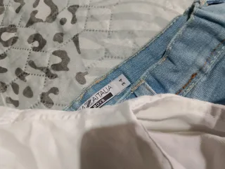 Set Bambino Camicia Bianca e Jeans Azzurri