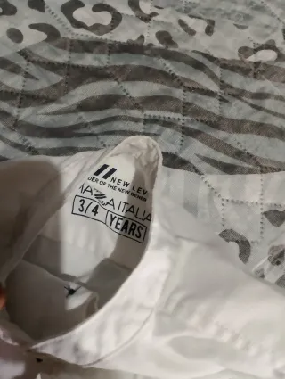 Set Bambino Camicia Bianca e Jeans Azzurri