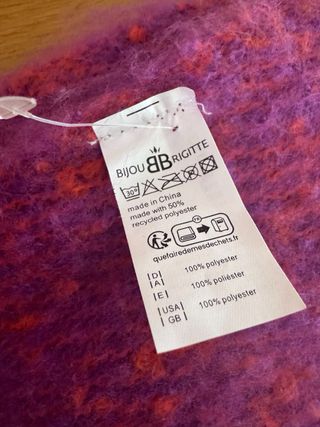 Bufanda Morada y Naranja