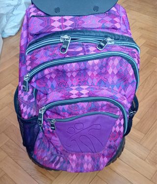 Mochila Totto Morada Estampada