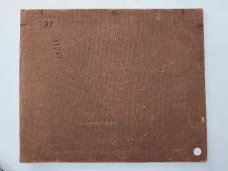 Cuadro antiguo óleo sobre tablet Miguel Verchili