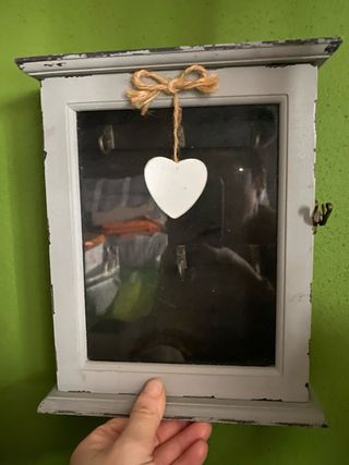 Portachiavi con cuore decorativo