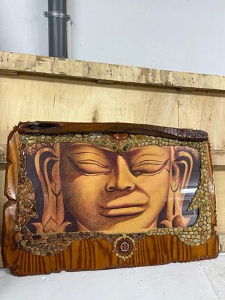 Cuadro Buda Decorativo Piedra y Madera maciza