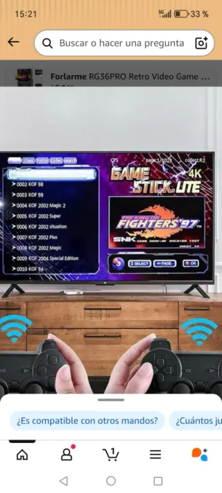 GameSteam Pro 2 con dos mandos 4000 juegos arcade