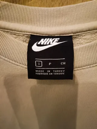 Felpa Nike Beige Girocollo