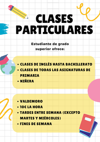 Clases particulares en Valdemoro