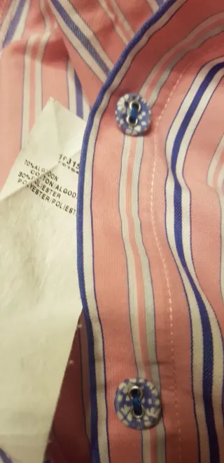 Camisa de rayas rosa y azul de Lloyds