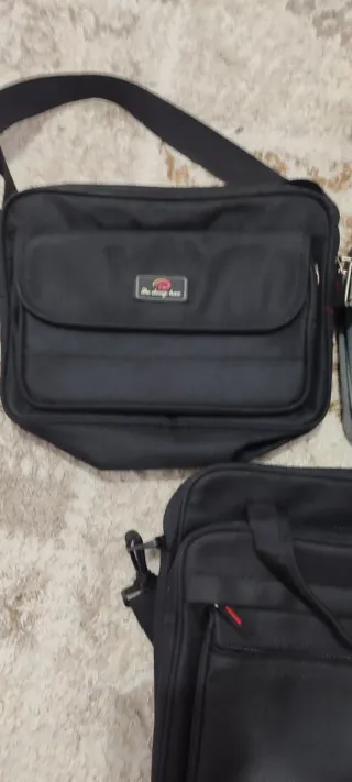 Borsella tracolla nera e grigia