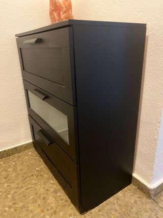 Cajonera Ikea 3 cajones Negra