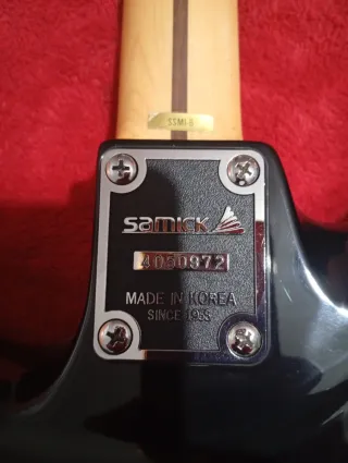 Guitarra Eléctrica Negra Samick