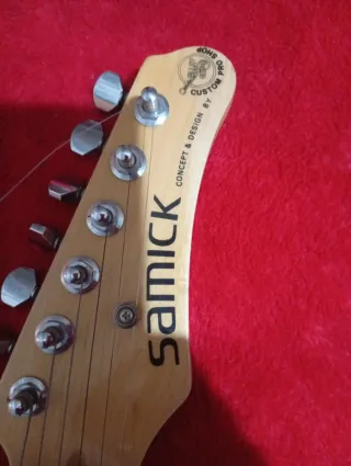 Guitarra Eléctrica Negra Samick