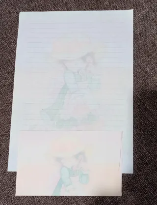 Lote 6 hojas perfumadas con sobre