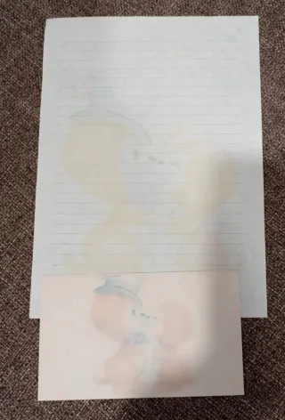 Lote 6 hojas perfumadas con sobre