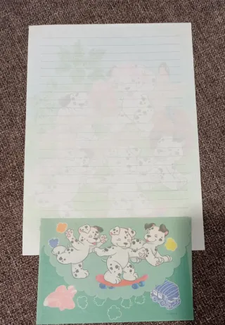 Lote 6 hojas perfumadas con sobre