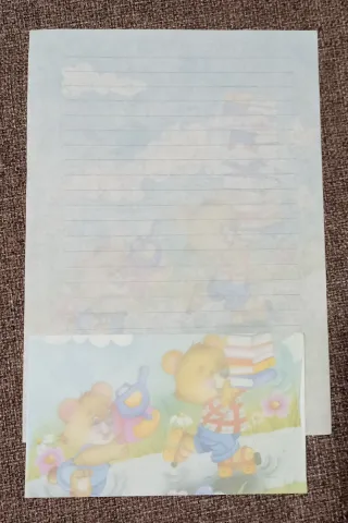 Lote 6 hojas perfumadas con sobre