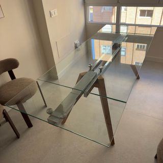 Mesa extensible cristal KIOTO