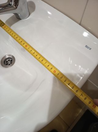 Lavabo Roca con pie, casi sin uso