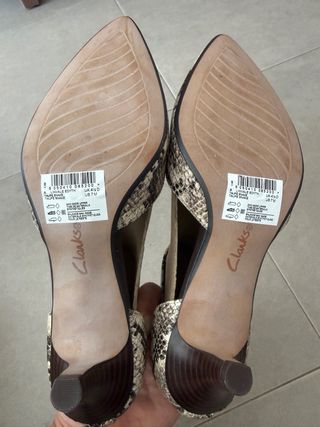 Zapatos Clarks Piel Serpiente Talla 37,5