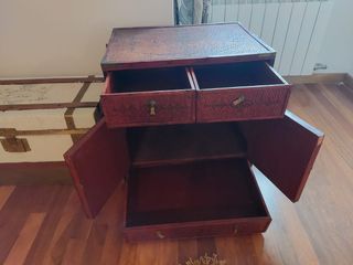 Mueble chino aparador bambú y madera