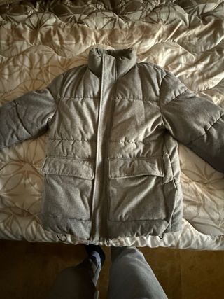 Plumón Zara Gris Talla M