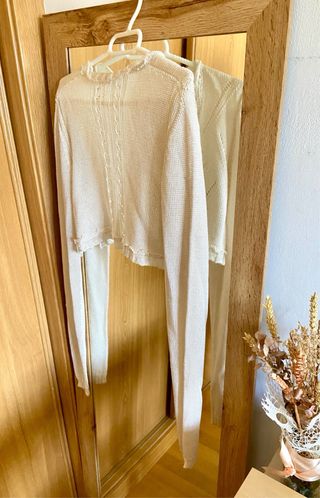 Chaqueta Pili Carrera Perlé Blanca